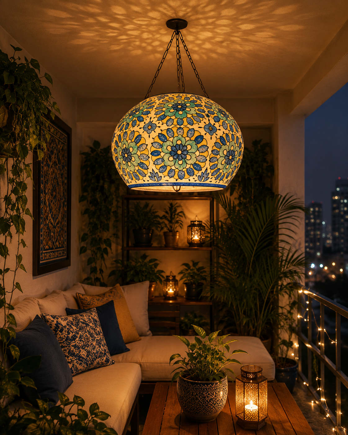 Handcrafted Roof Hanging Lamp