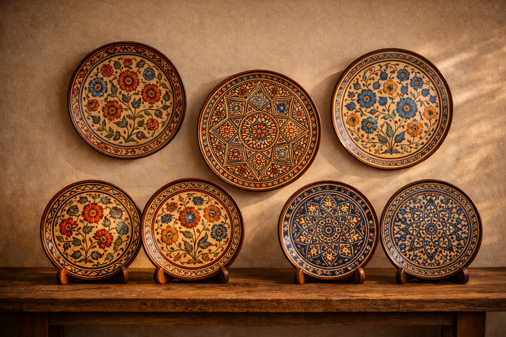 Wooden Naqashi Plate