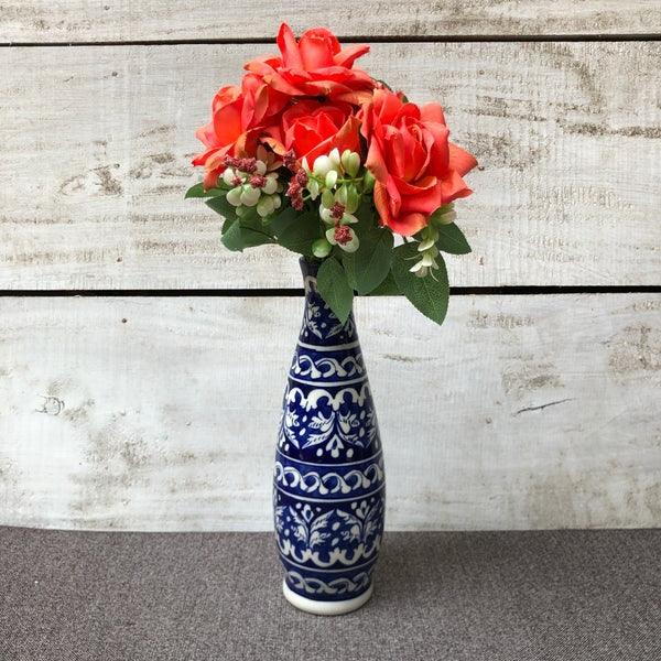 Blue Felicity Long Vase