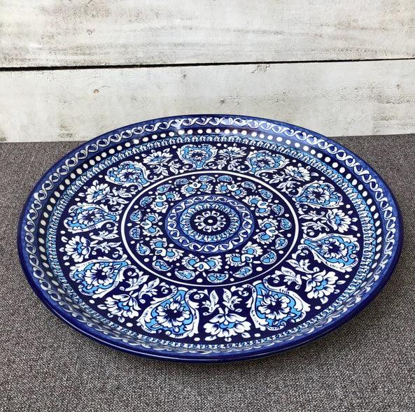 Antique Light Blue Platter - Large
