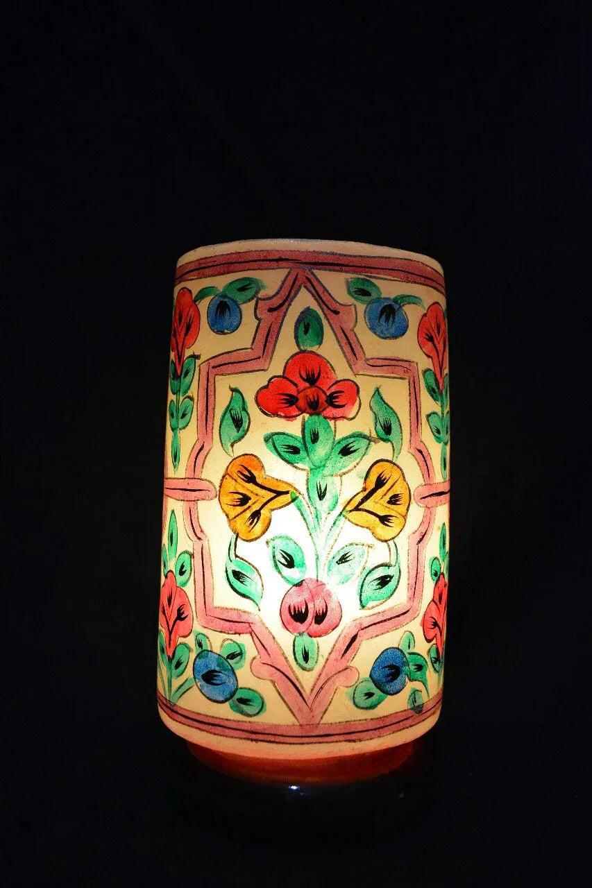 Bottle Shape Camel Skin Lamp 8-inch
