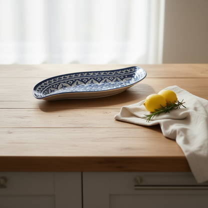 Blue Felicity Leaf Dish