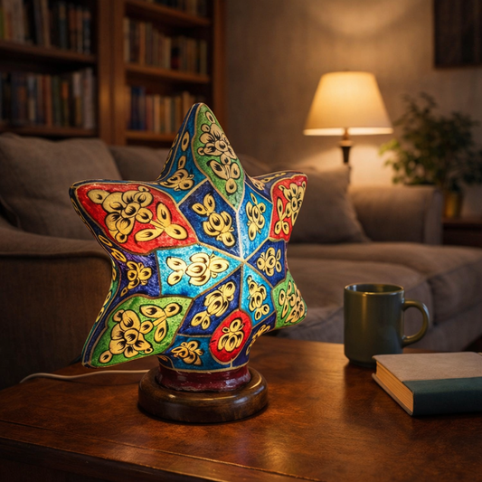 Start Shape Unique Camel Skin Lamp