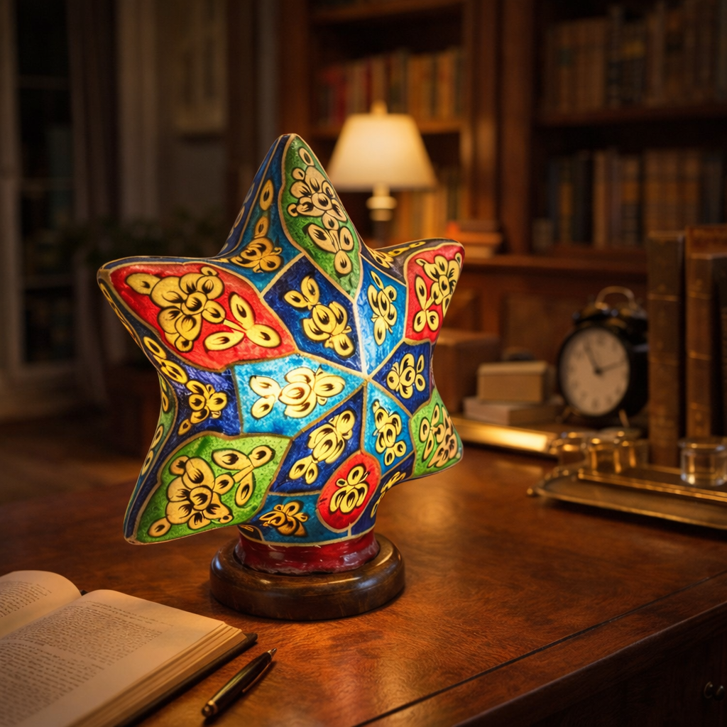 Start Shape Unique Camel Skin Lamp