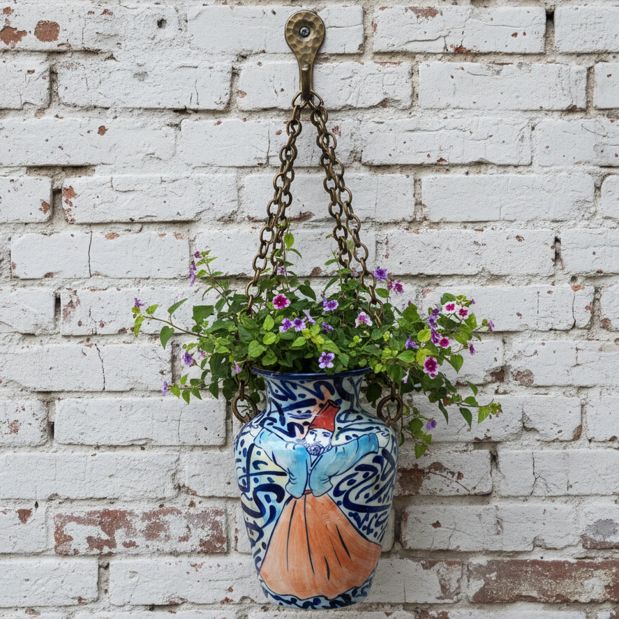 Sufi Bottle Wall Hanging Planter