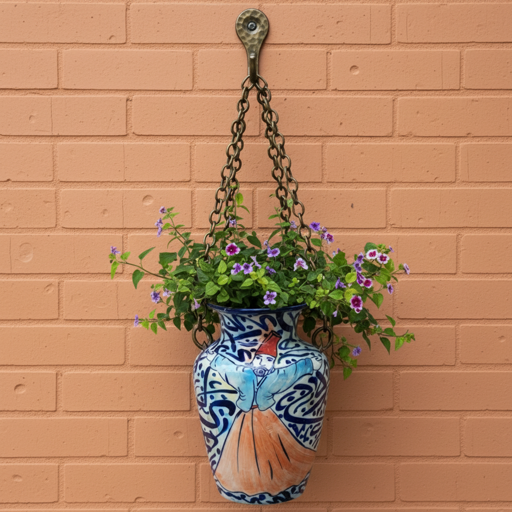 Sufi Bottle Wall Hanging Planter