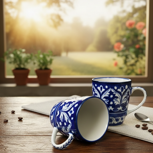 Blue Felicity Mug Large - Set of 2