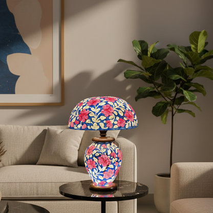 Handcrafted Camel Skin Lamp 17inch