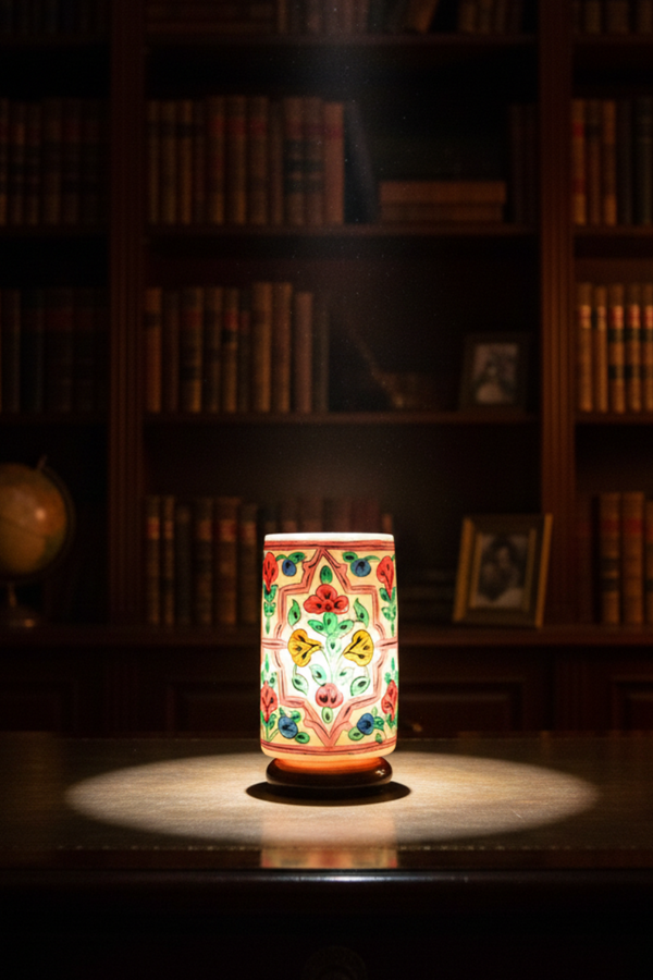 Bottle Shape Camel Skin Lamp 8-inch