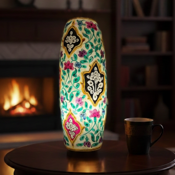 Bottle Shape Camel Skin Lamp 16-inch