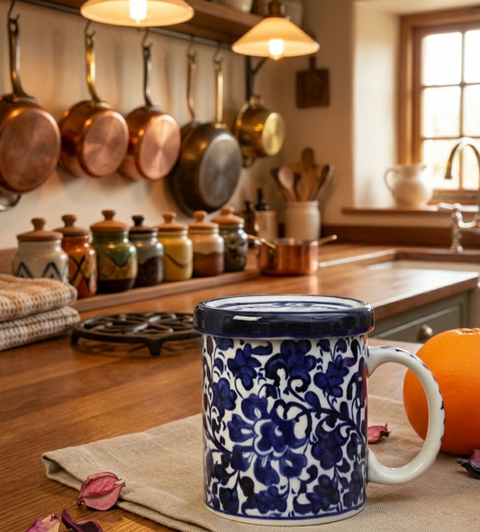 Serina Blue Cover Mug
