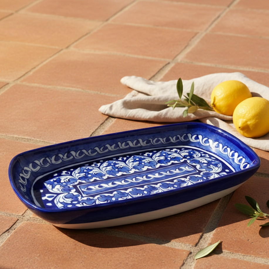 Blue Felicity Long Serving Dish