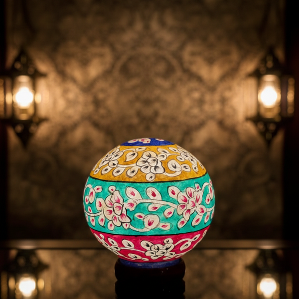 Handmade Camel Skin Lamp 8inch