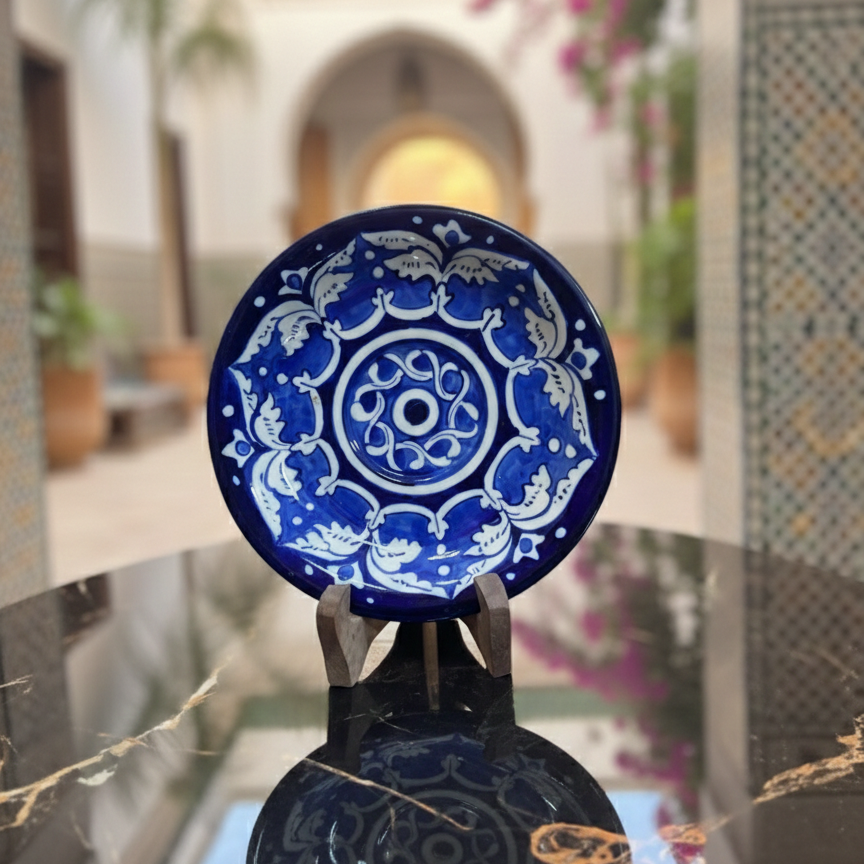 Handcrafted Wooden Naqashi Plate 10inch