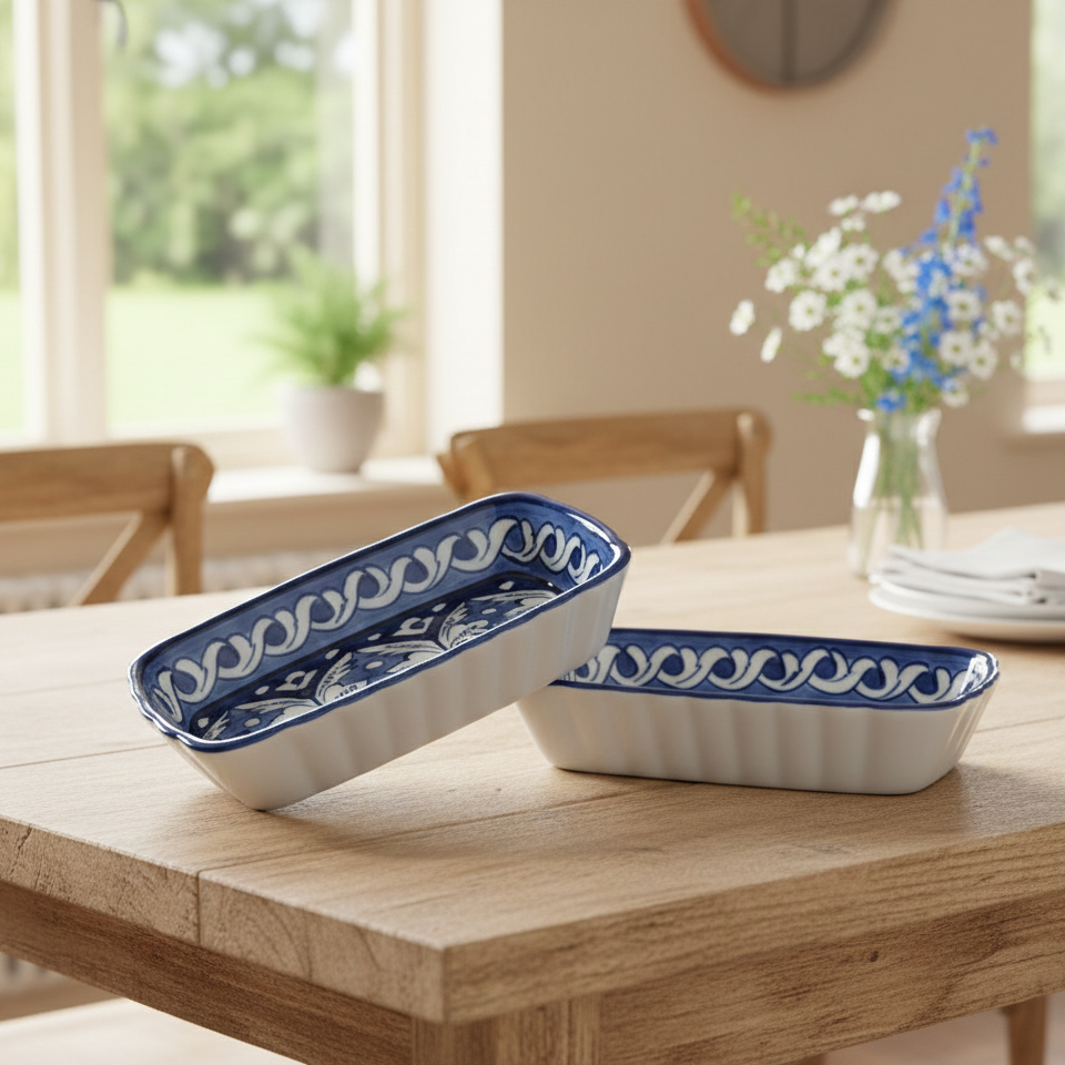 Blue Felicity Small Serving Dish - Set of 2