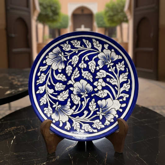 Handcrafted Wooden Naqashi Plate 10inch