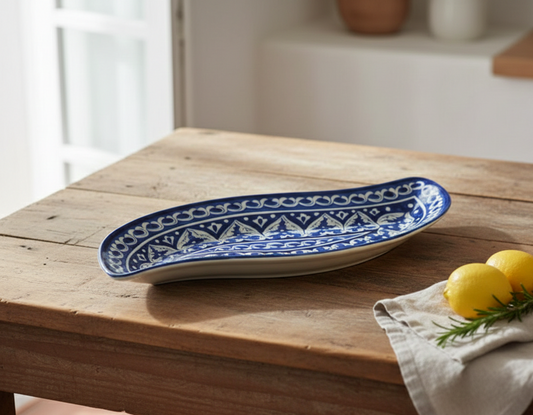 Blue Felicity Leaf Dish