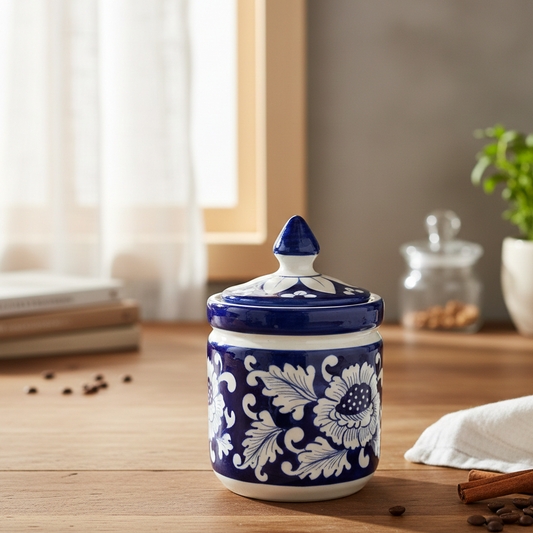 Blue Flower Small Jar