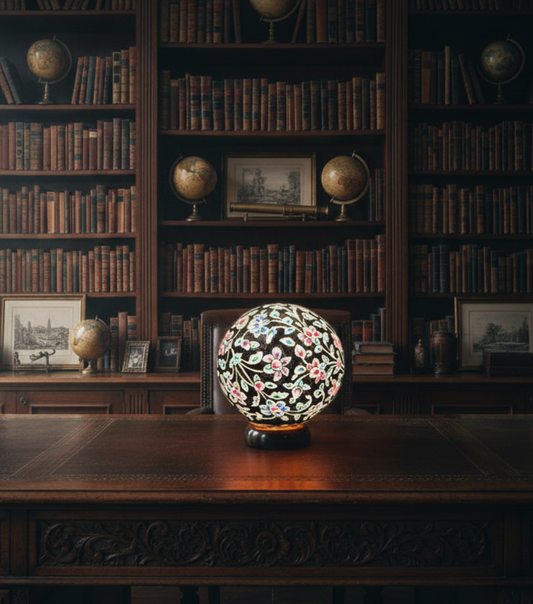 Handmade Camel Skin Lamp 7 Inch