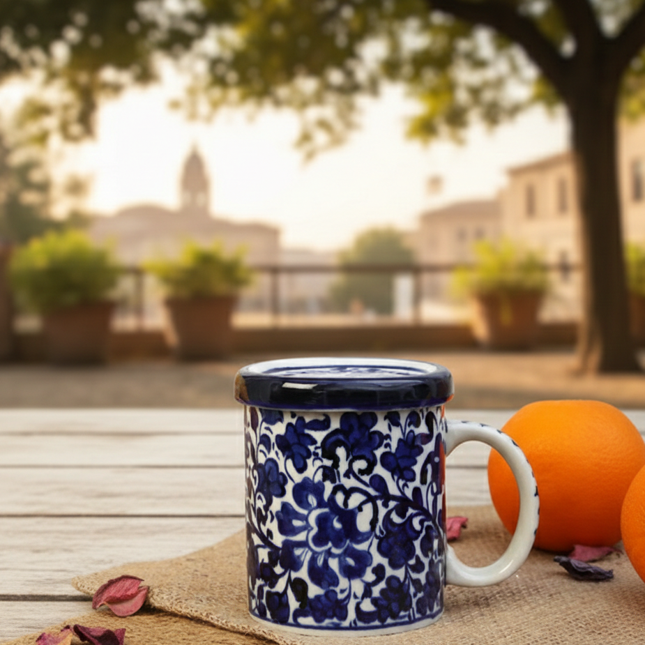 Serina Blue Cover Mug