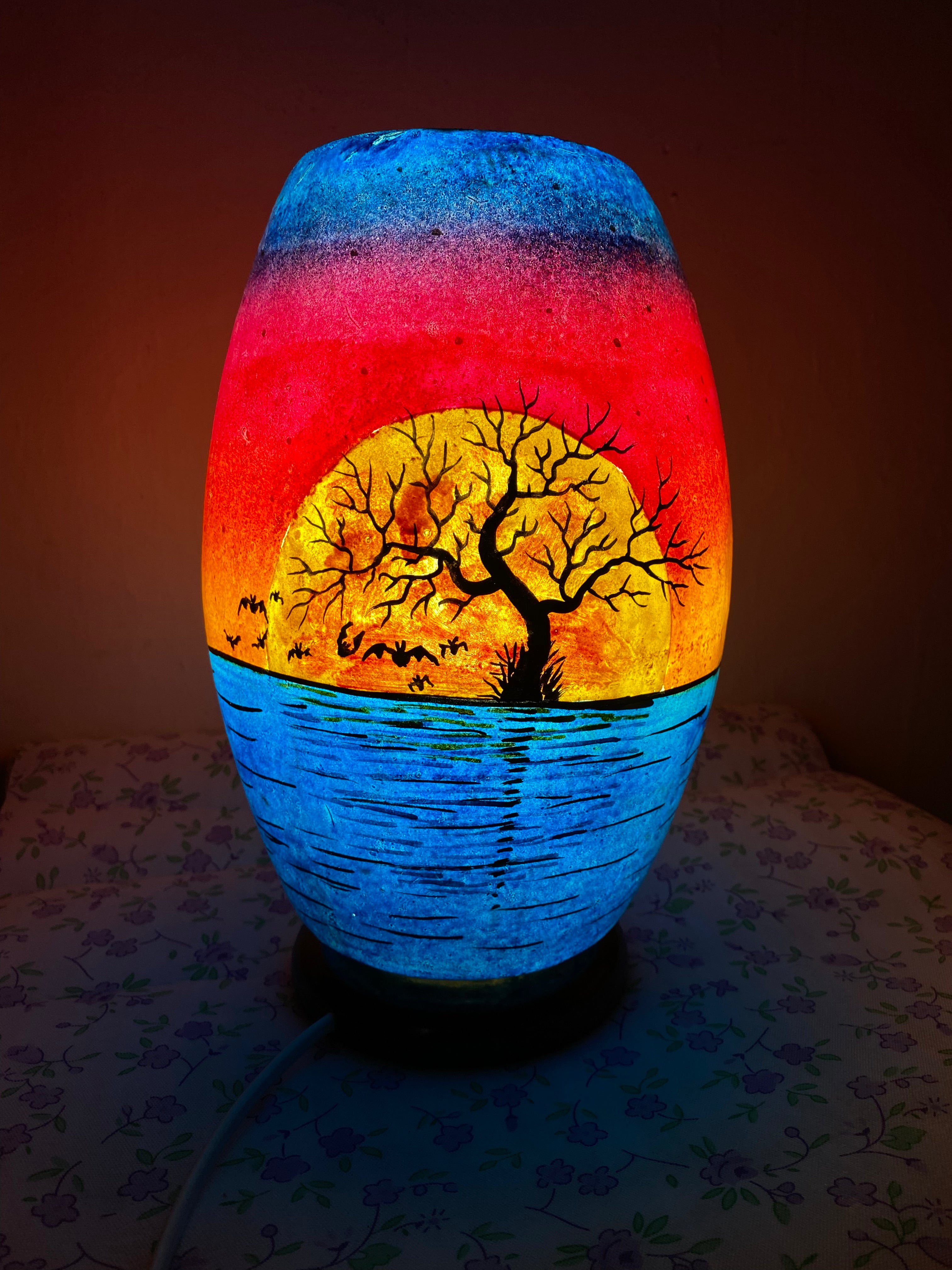 Unique Shape Camel Skin Lamp 12-inch