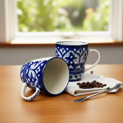 Blue Felicity Mug Large - Set of 2