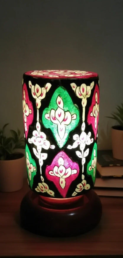 Bottle Shape Camel Skin Lamp 8-inch