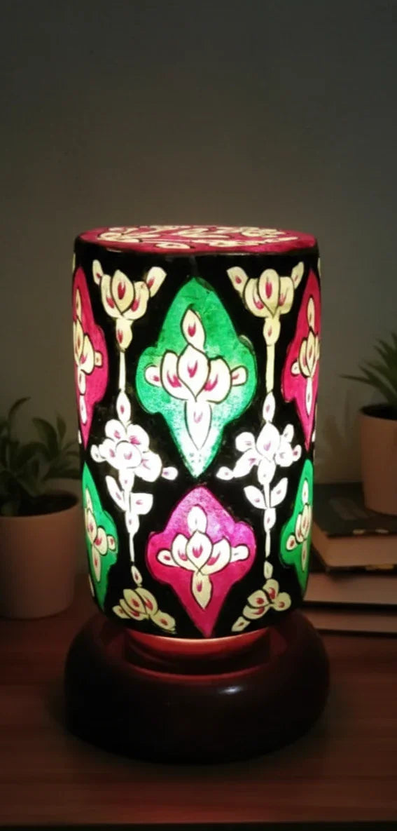 Bottle Shape Camel Skin Lamp 8-inch