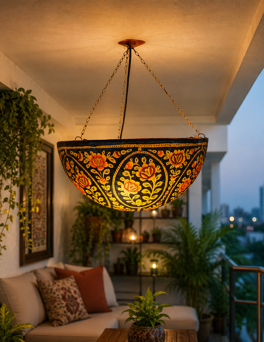 Handcrafted Roof Hanging Lamp