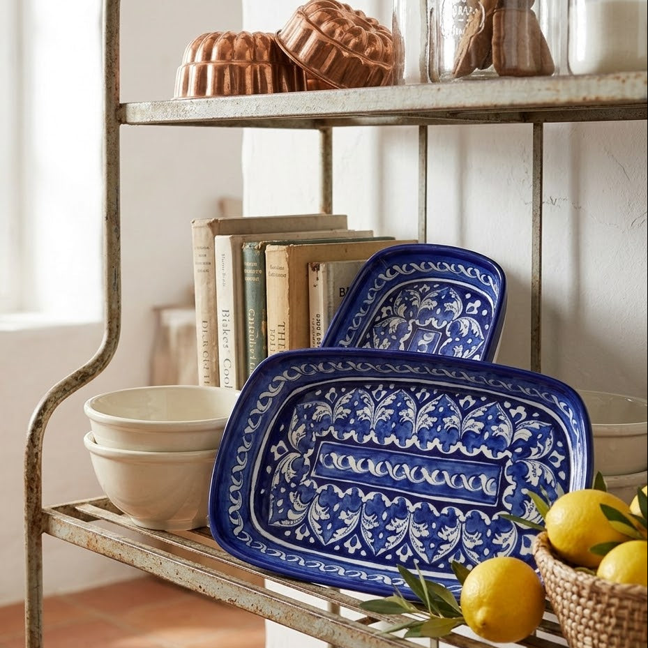 Blue Felicity Long Serving Dish