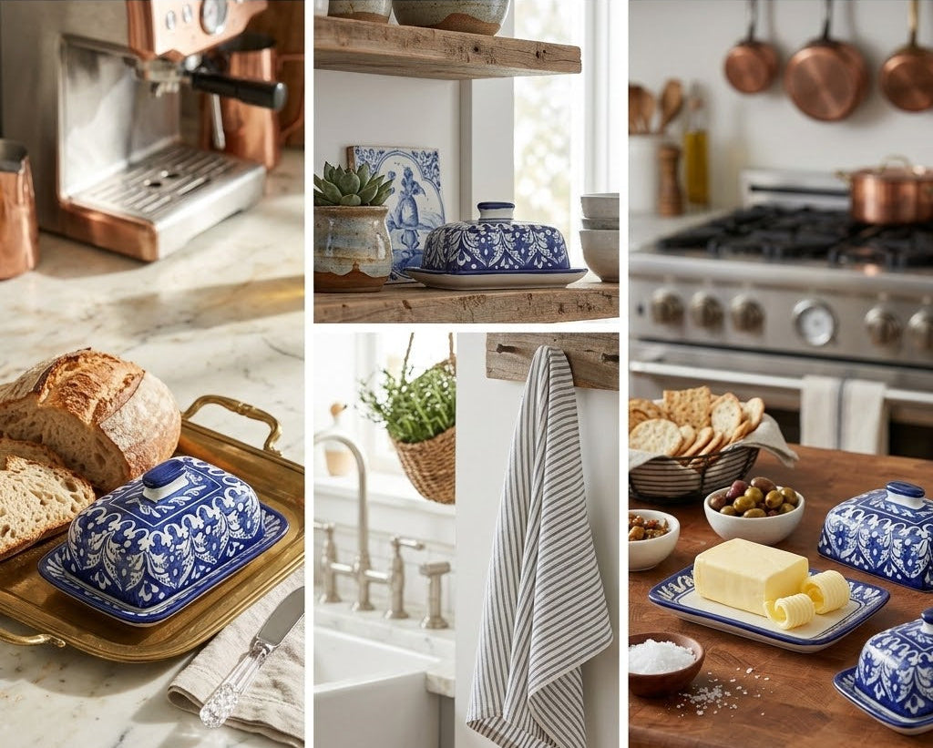 Blue Felicity Butter Dish